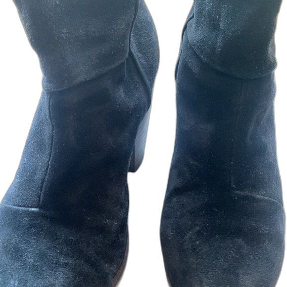 Rag & Bone Black Suede Nubuk Leather Newbury Ankle Boots Women Size 8.5 EUR 38.5 - Picture 9 of 15